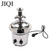 Fontaine à chocolat JIQI à 3 niveaux, en acier inoxydable, rotation automatique